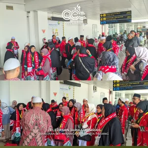 pelepasan 35 jamaah aet travel