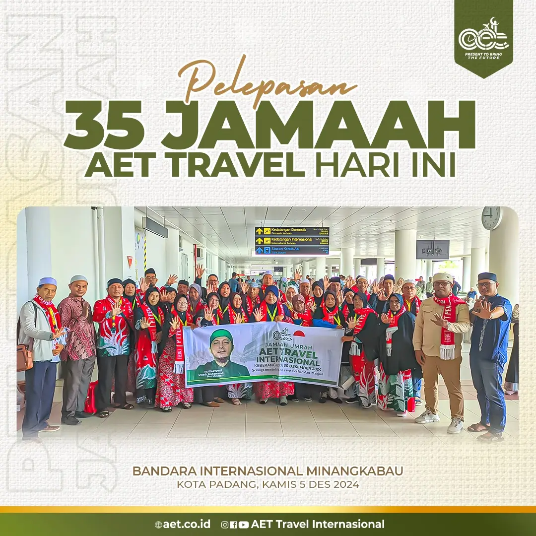 pelepasan 35 jamaah aet travel